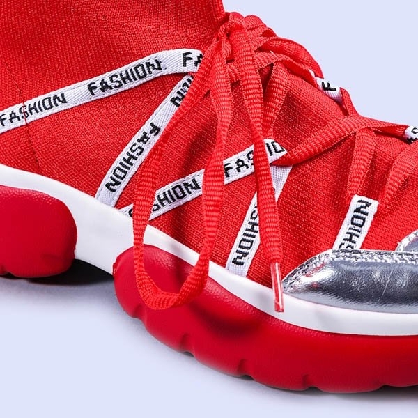 Γυναικεία αθλητικά παπούτσια Ramona κόκκινα, 2 - Kalapod.gr